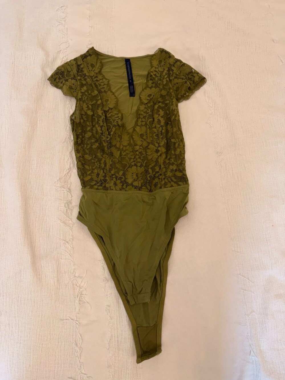 Anthropologie Bodysuit Women Size Xs Green